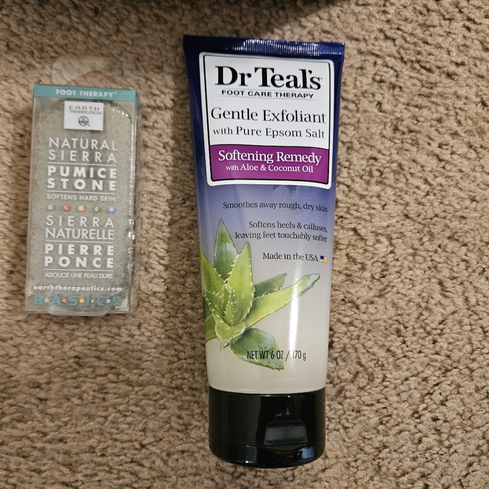 Dr Teal's Foot Scrub And Pumice Stone